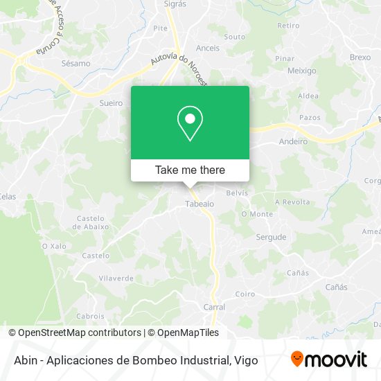 Abin - Aplicaciones de Bombeo Industrial map