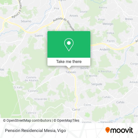 Pensión Residencial Mesia map
