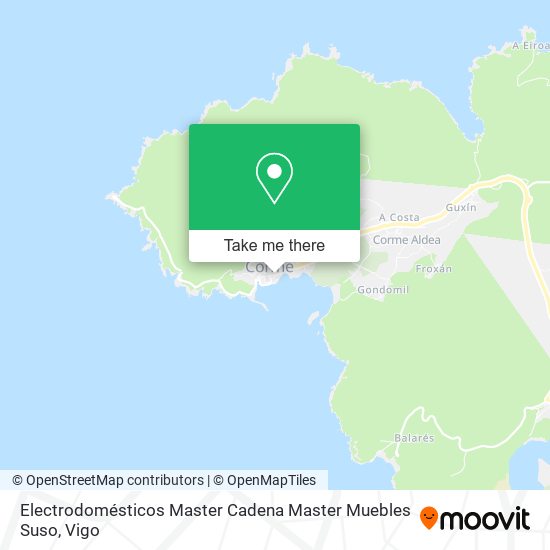 Electrodomésticos Master Cadena Master Muebles Suso map
