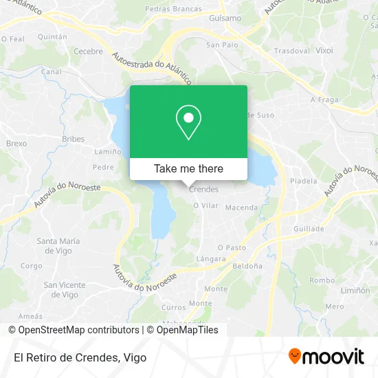 El Retiro de Crendes map
