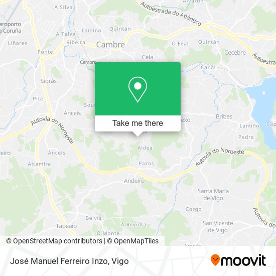 José Manuel Ferreiro Inzo map