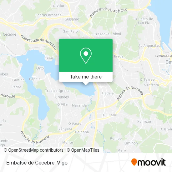 Embalse de Cecebre map