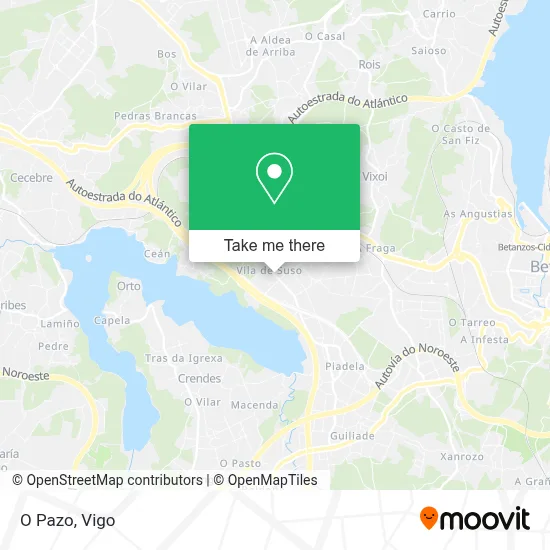O Pazo map