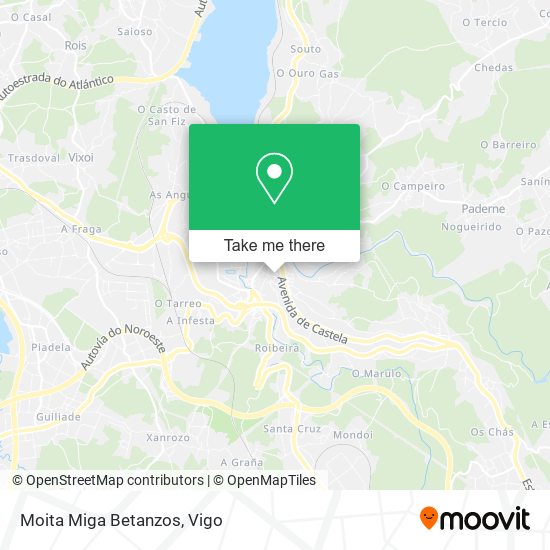 Moita Miga Betanzos map