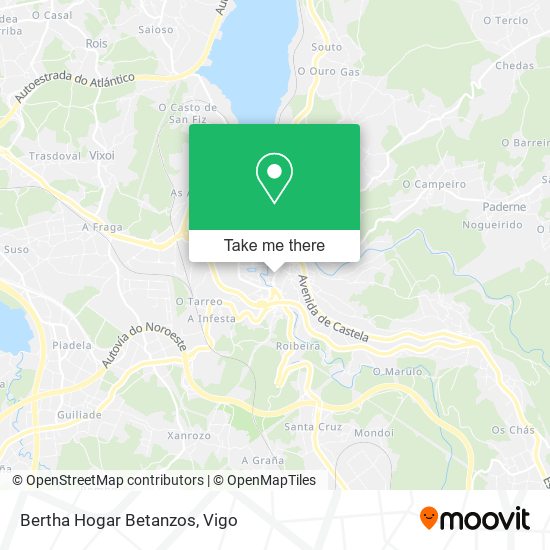 Bertha Hogar Betanzos map