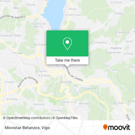 Movistar Betanzos map