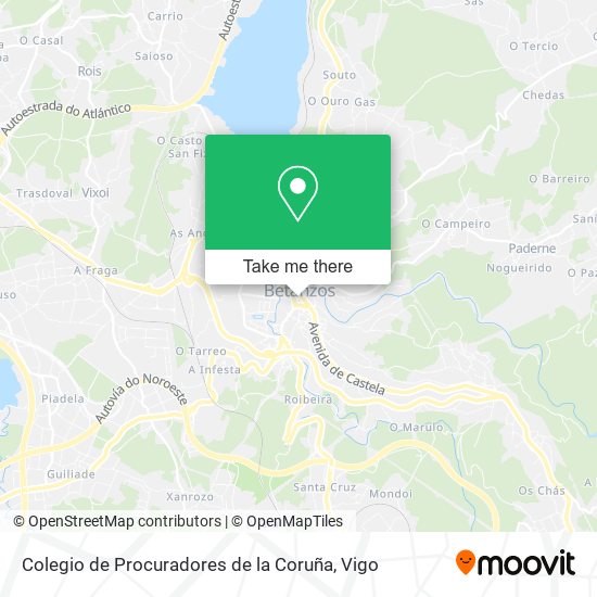 Colegio de Procuradores de la Coruña map