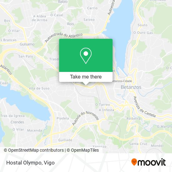 Hostal Olympo map