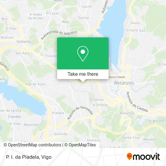 P. I. da Piadela map