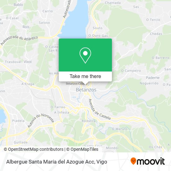 Albergue Santa María del Azogue Acc map