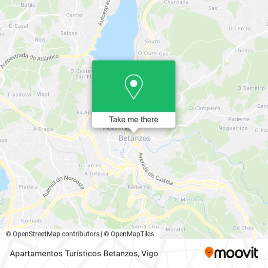 mapa Apartamentos Turísticos Betanzos