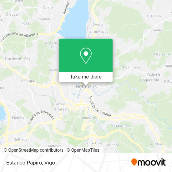 Estanco Papiro map