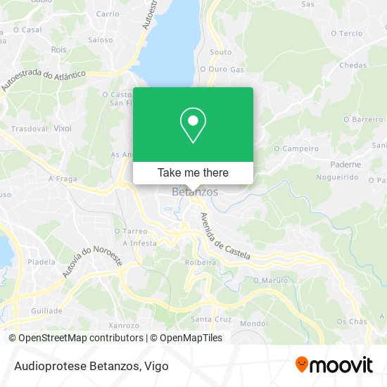 mapa Audioprotese Betanzos