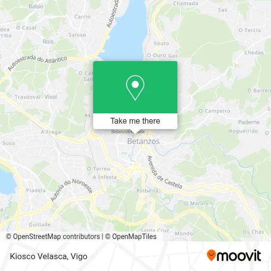 Kiosco Velasca map