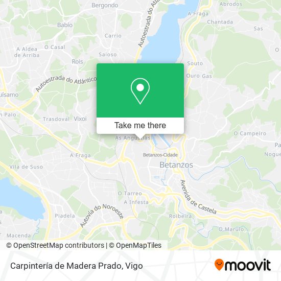 Carpintería de Madera Prado map