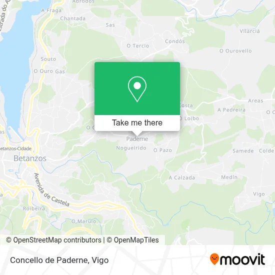 Concello de Paderne map