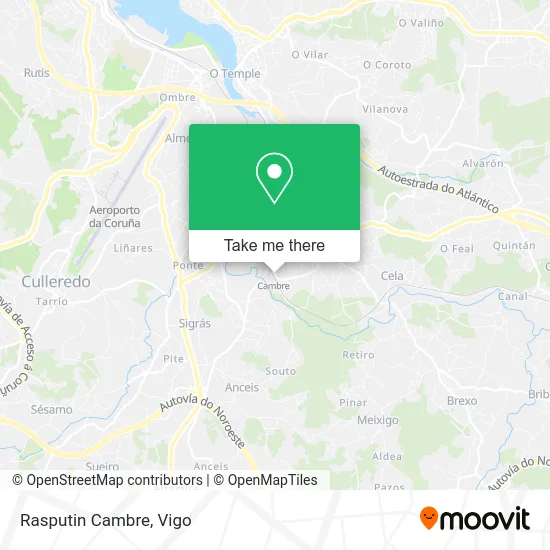 mapa Rasputin Cambre