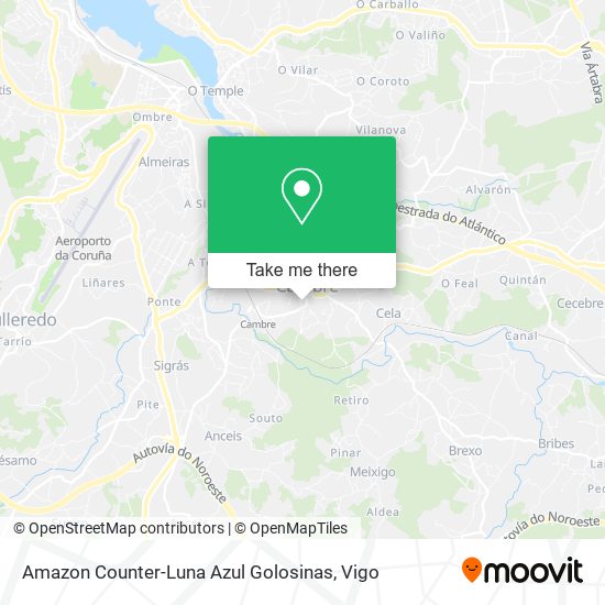 Amazon Counter-Luna Azul Golosinas map