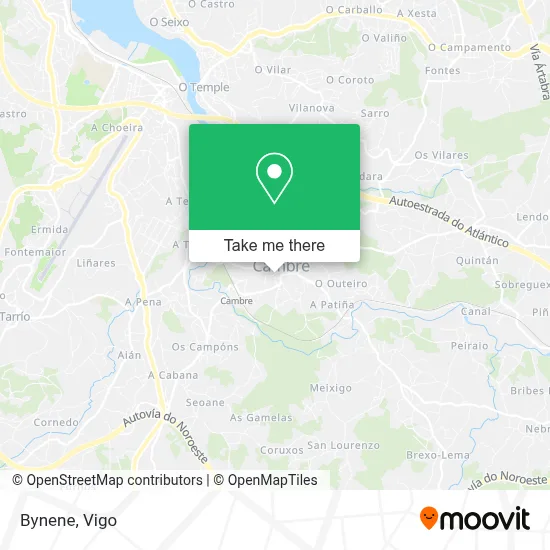 Bynene map