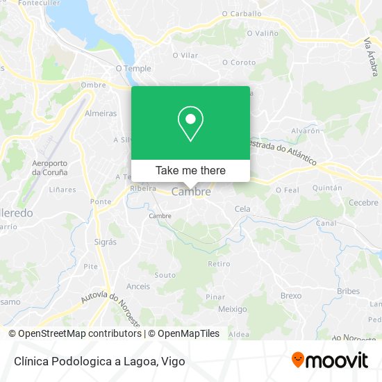 Clínica Podologica a Lagoa map