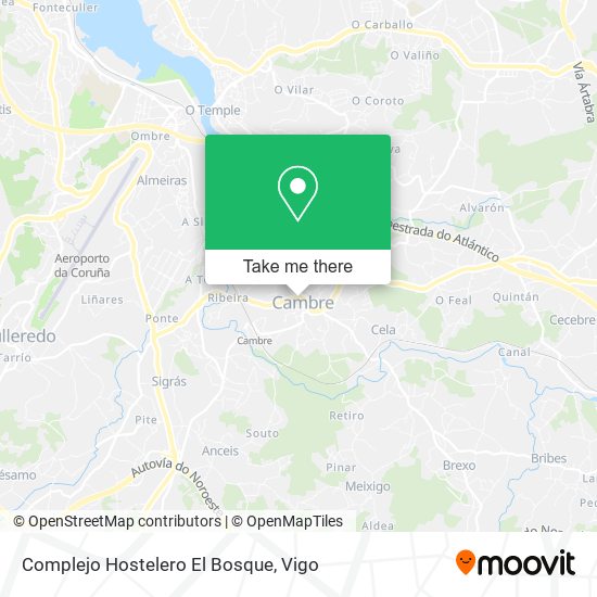 Complejo Hostelero El Bosque map