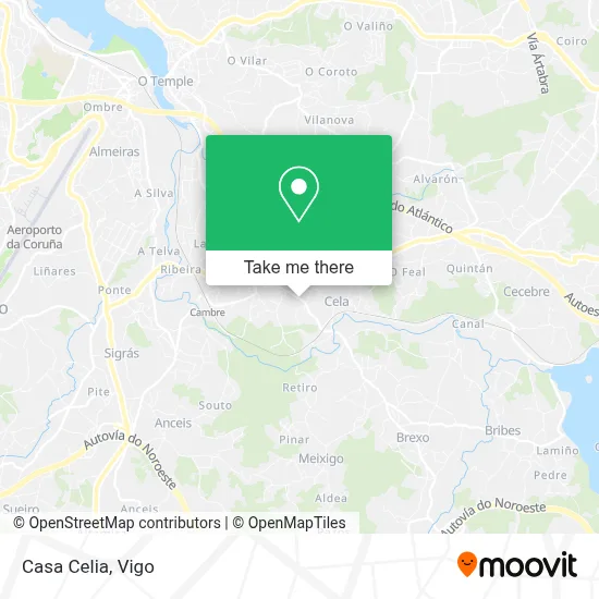 Casa Celia map