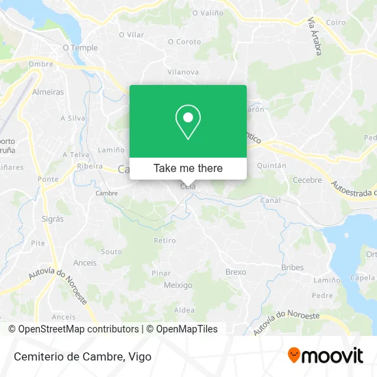 Cemiterio de Cambre map