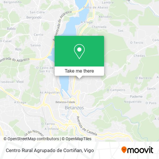 Centro Rural Agrupado de Cortiñan map