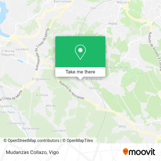 Mudanzas Collazo map