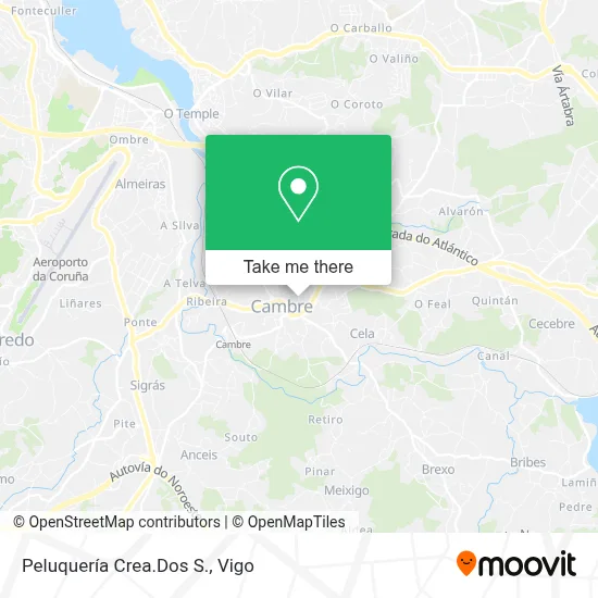 Peluquería Crea.Dos S. map