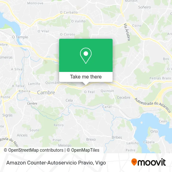 Amazon Counter-Autoservicio Pravio map