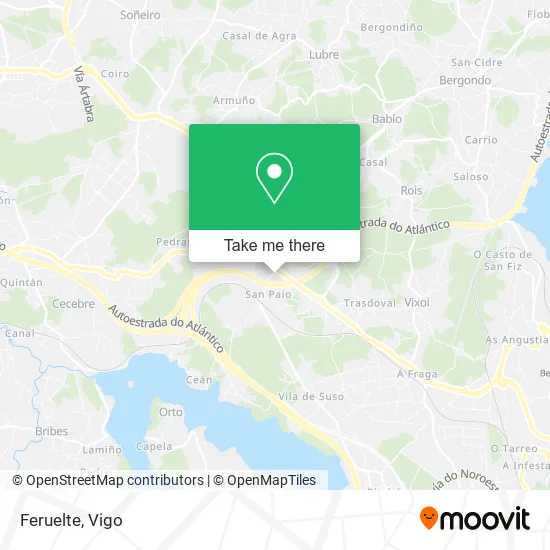 Feruelte map