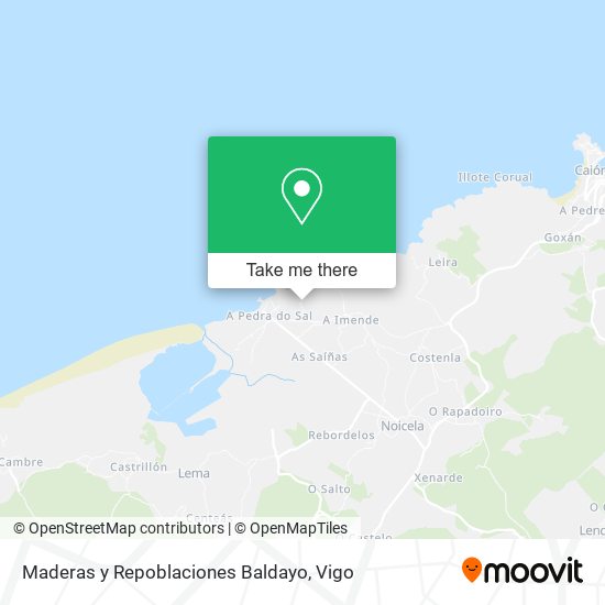 Maderas y Repoblaciones Baldayo map