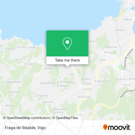 Fraga de Sisalde map