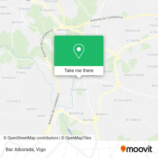 Bar Alborada map