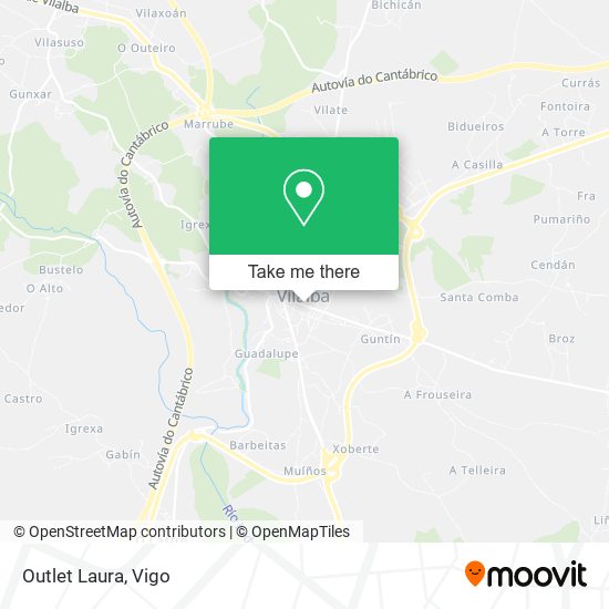 Outlet Laura map