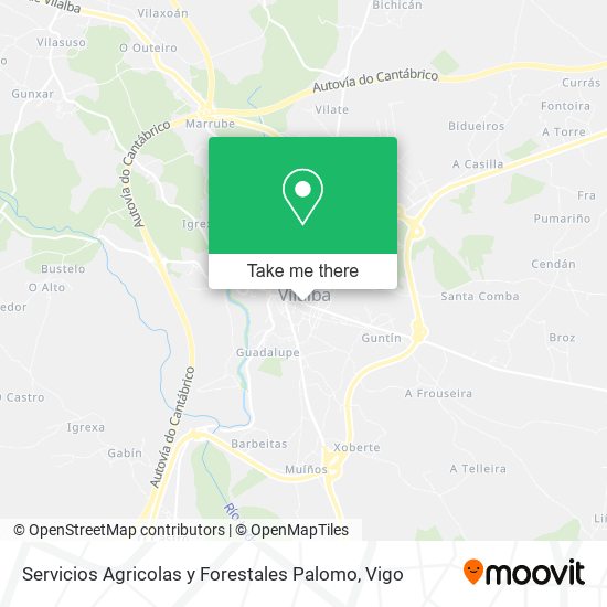 mapa Servicios Agricolas y Forestales Palomo