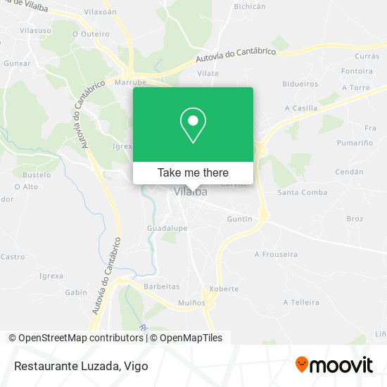 Restaurante Luzada map