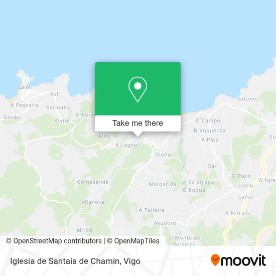 Iglesia de Santaia de Chamin map