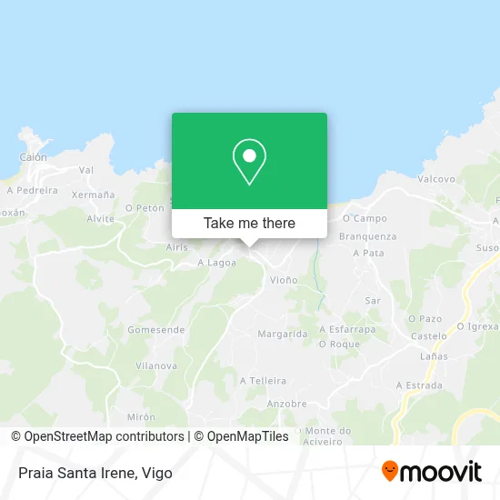 Praia Santa Irene map