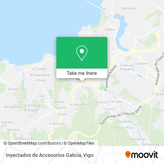 Inyectados de Accesorios Galicia map