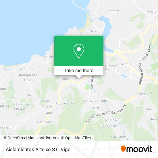 Aislamientos Arteixo S L map