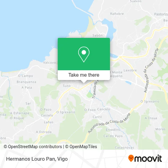 Hermanos Louro Pan map