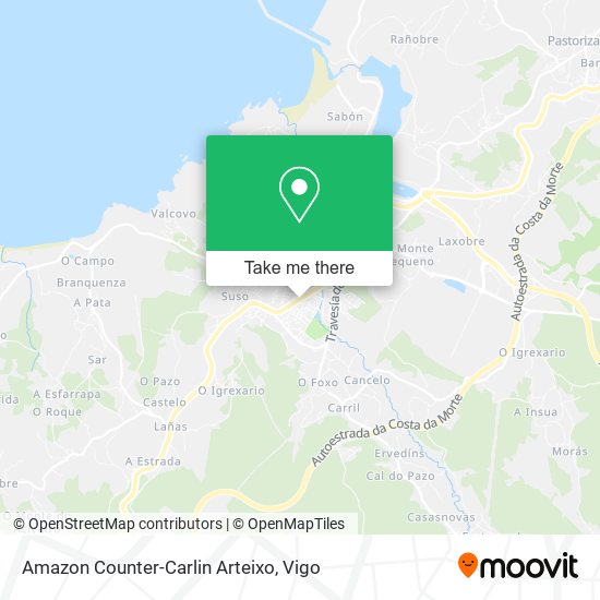 Amazon Counter-Carlin Arteixo map