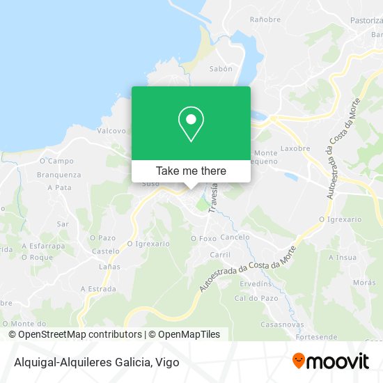 mapa Alquigal-Alquileres Galicia