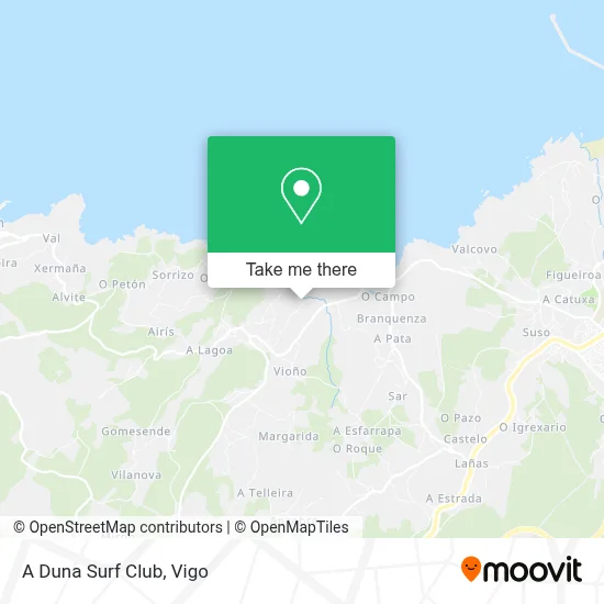 A Duna Surf Club map