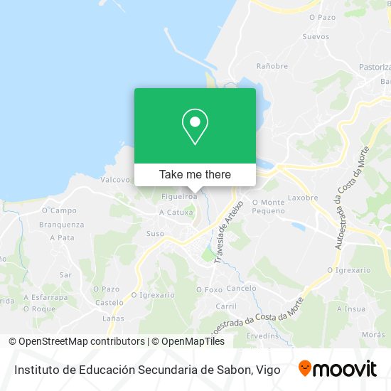 Instituto de Educación Secundaria de Sabon map