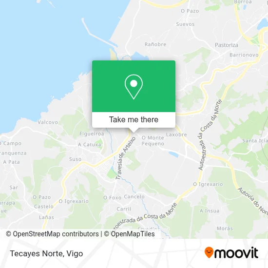 Tecayes Norte map