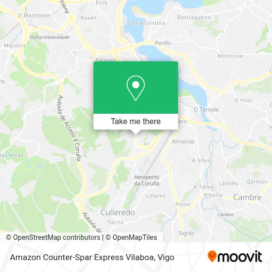 Amazon Counter-Spar Express Vilaboa map