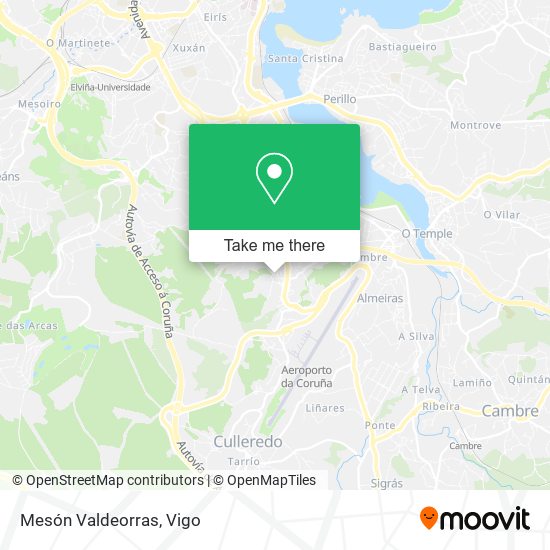 Mesón Valdeorras map